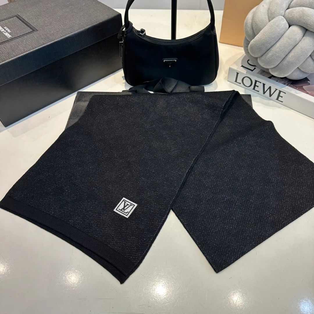 Plaid jacquard scarf and hat set