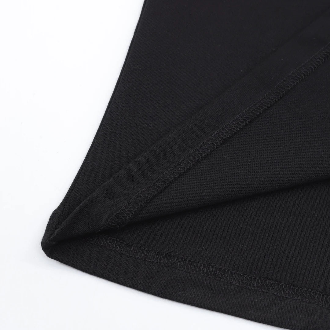 Printed crew neck cotton T-shirt