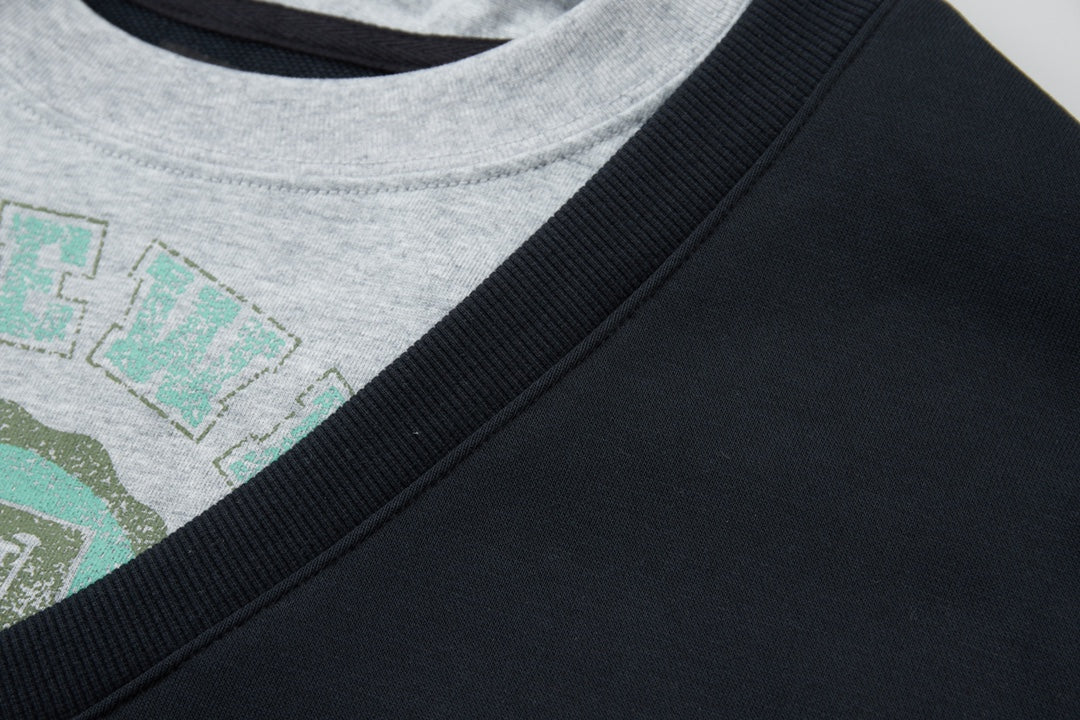 Fashionable printed cotton sweatshirt