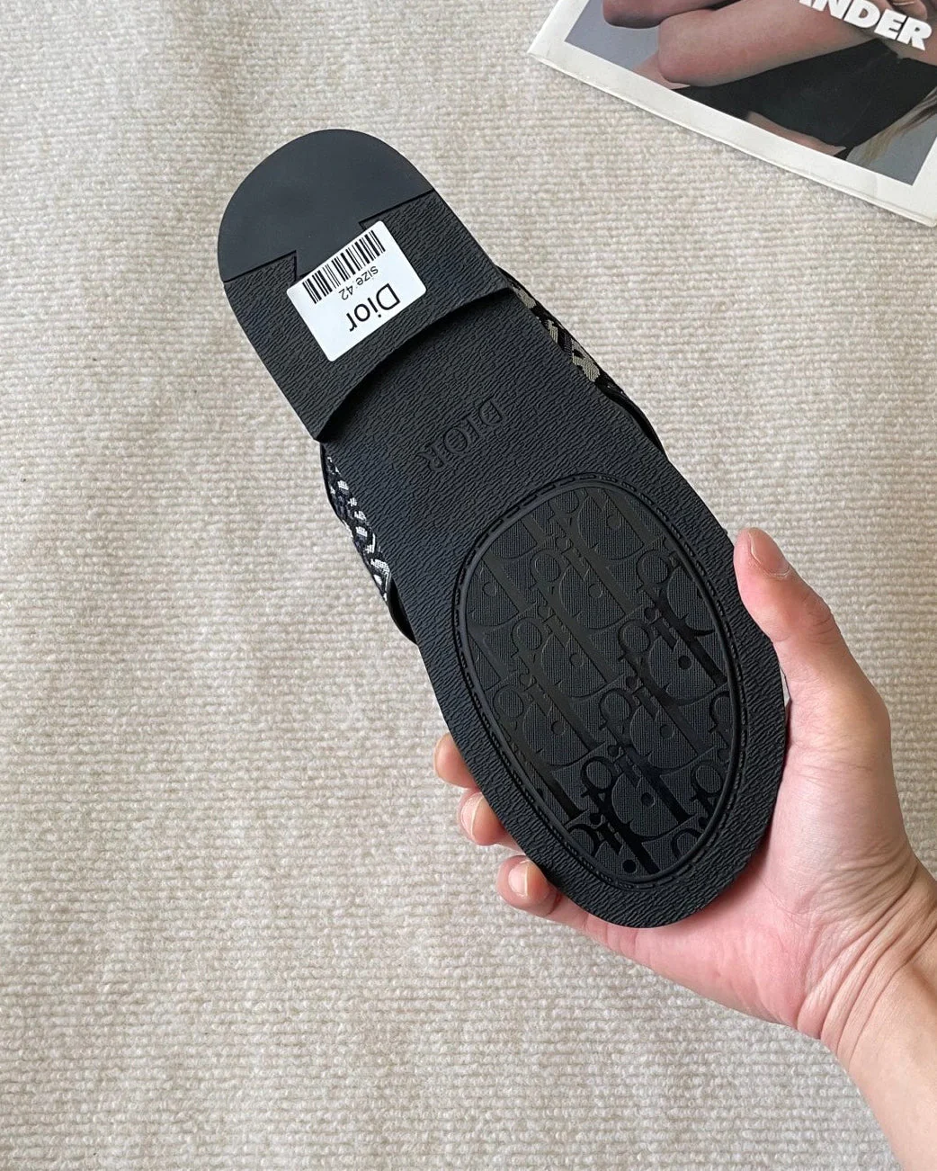 Men's canvas cross slippers