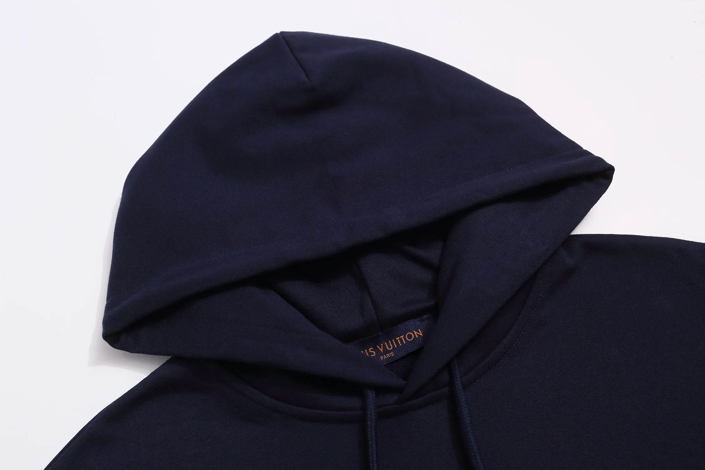 Embroidered sailboat hooded sweatshirt