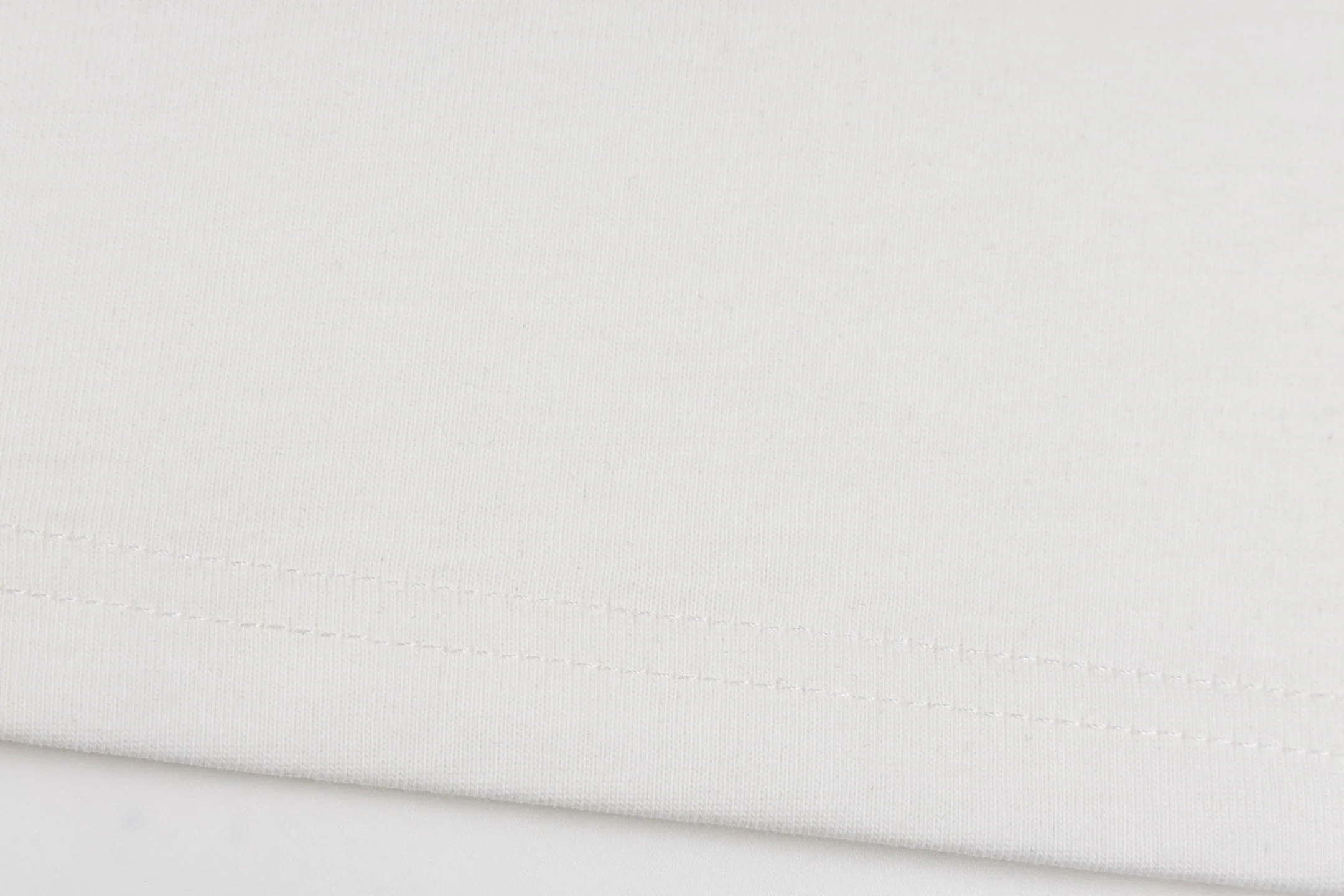 Foamed round neck printed cotton T-shirt