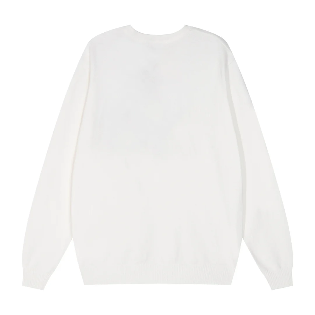 Embroidered knitted cashmere sweater