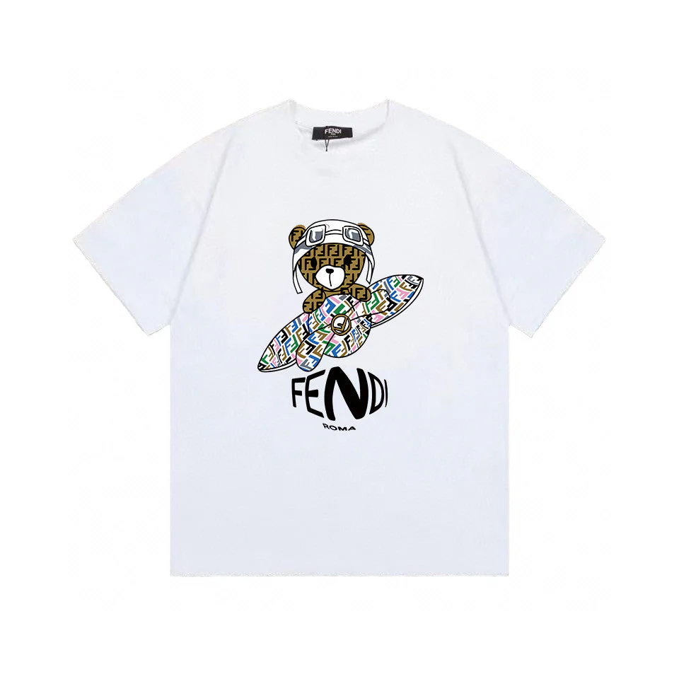 Cartoon Print Cotton T-Shirt
