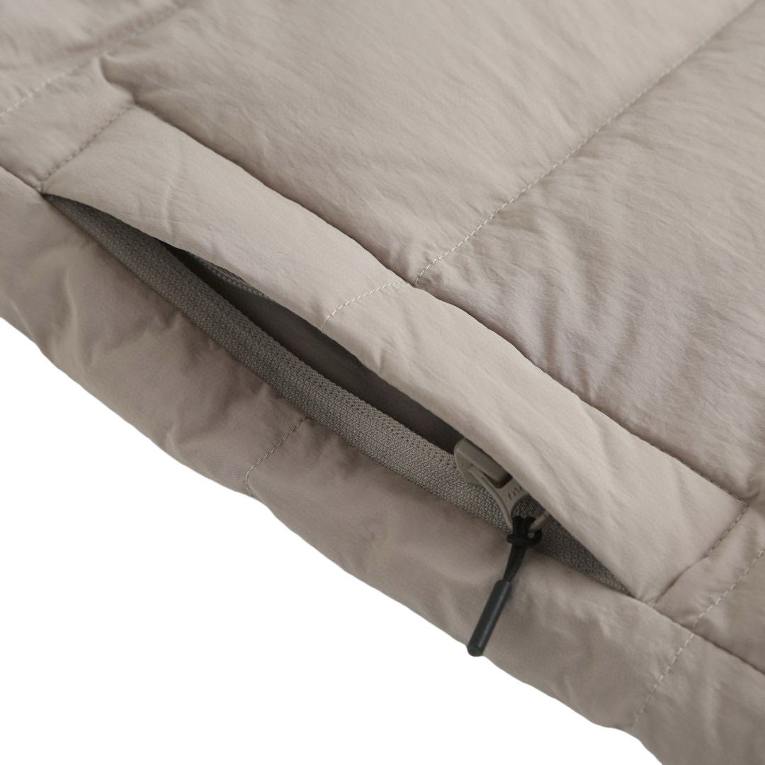 High-necked down vest