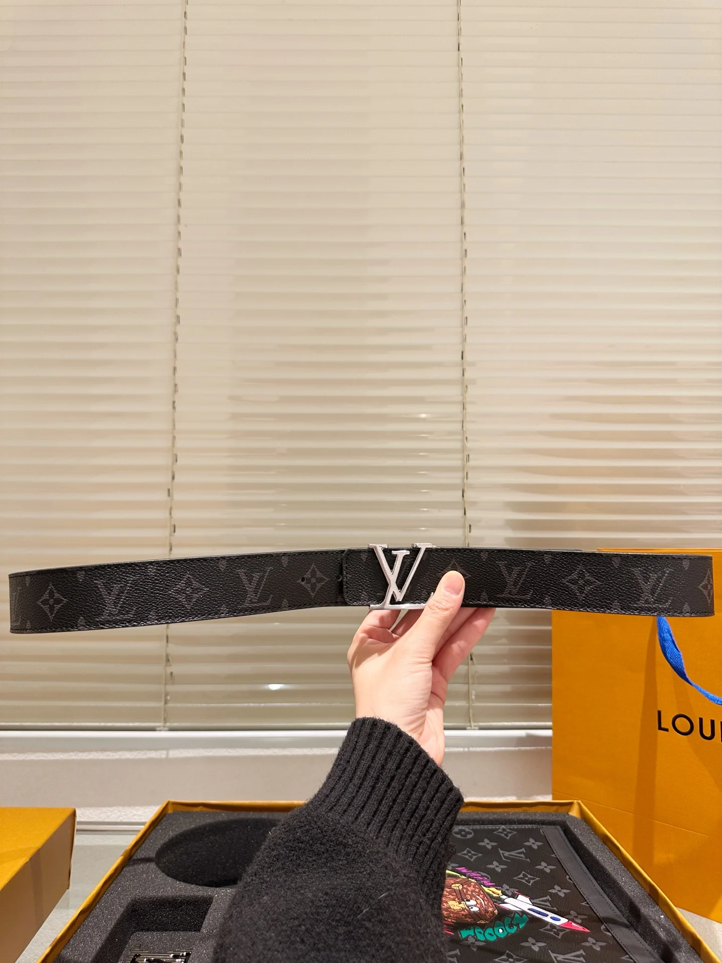 Men's Fashion Belt + Clutch Gift Box