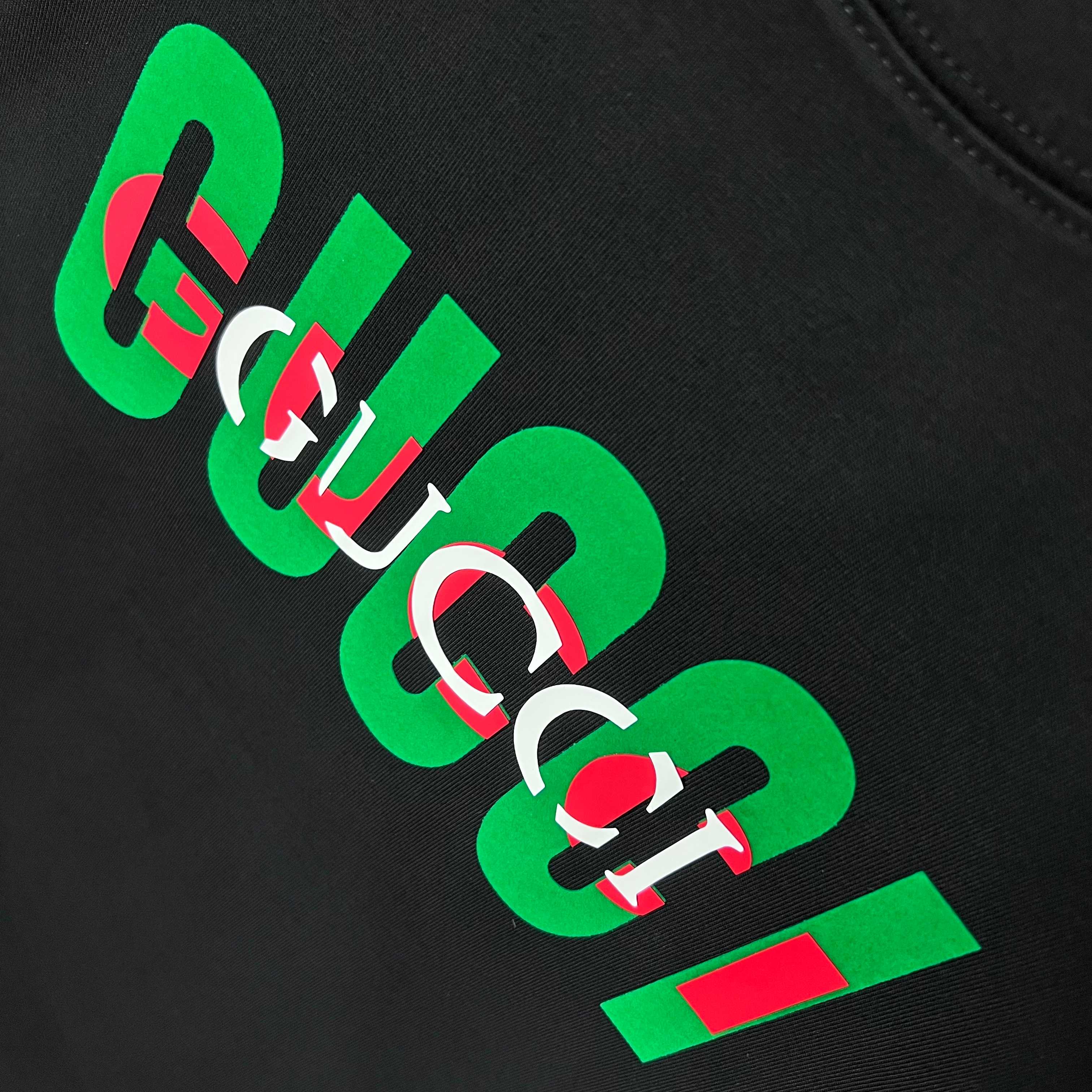 Suede offset printed sweatshirt