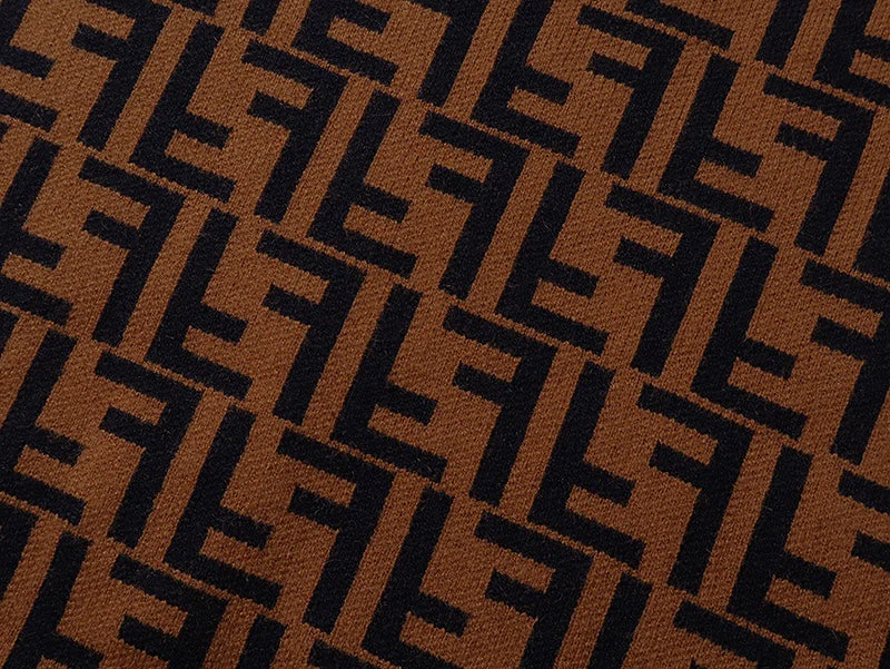 Jacquard-knit cashmere sweatshirt