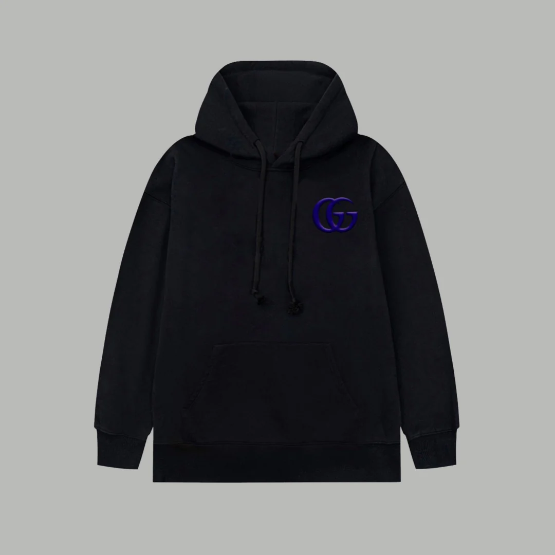 Embroidered hooded sweatshirt