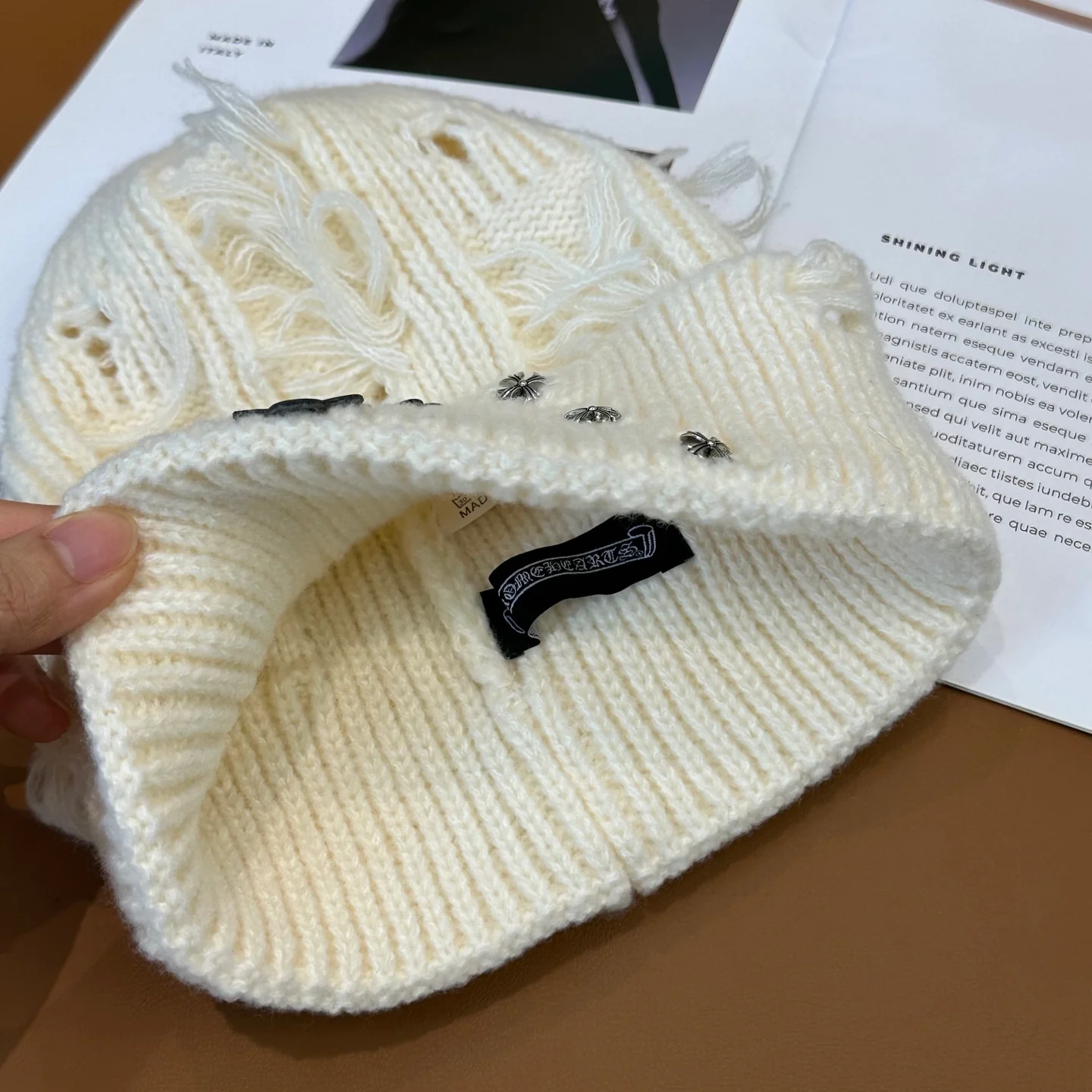 Metal Monogram Cashmere Beanie