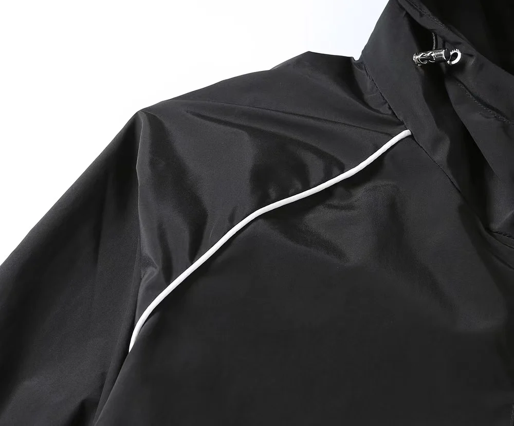 Nylon thin hooded jacket