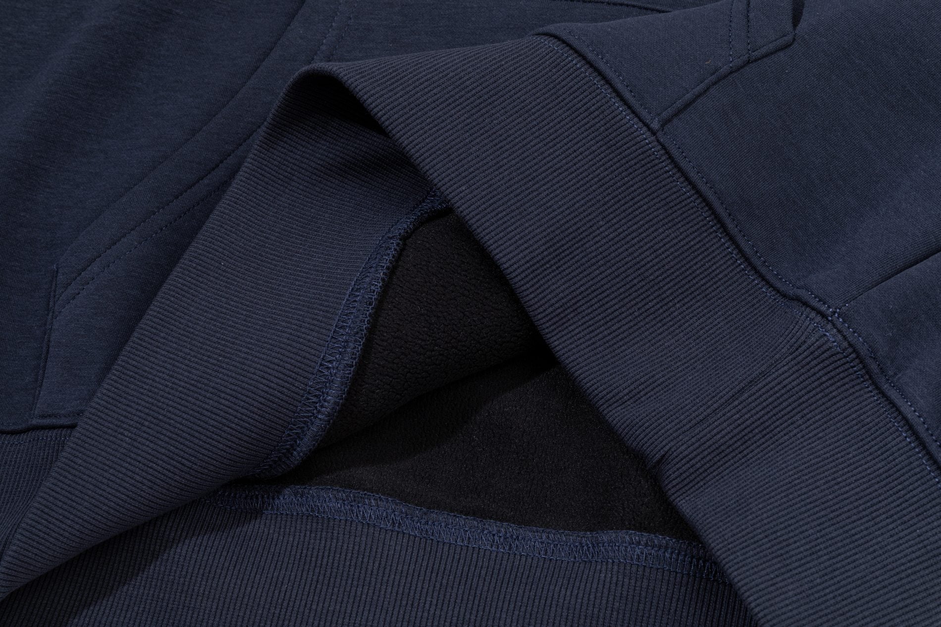 Embroidered cotton hooded sweatshirt