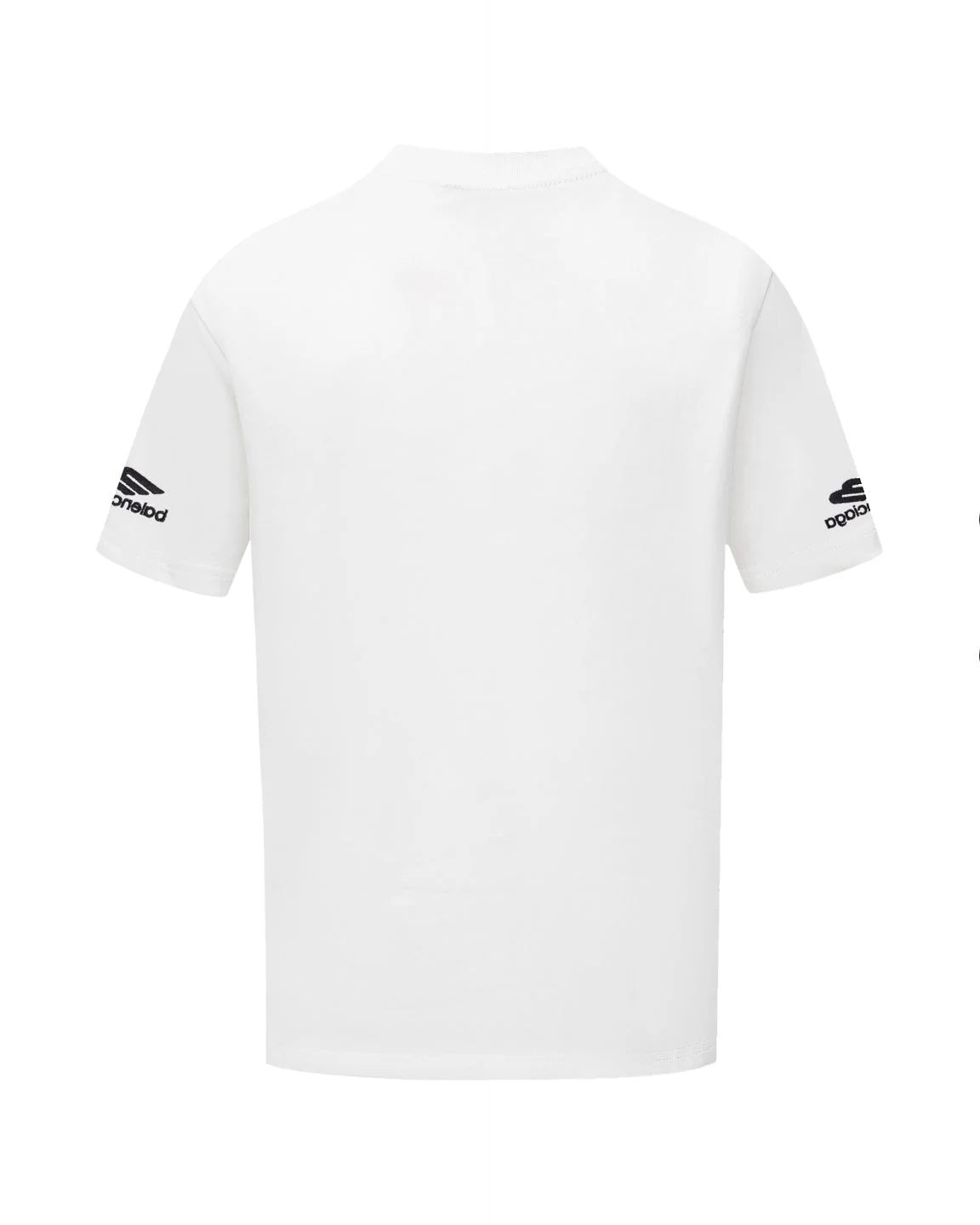 Embroidered crew neck cotton T-shirt