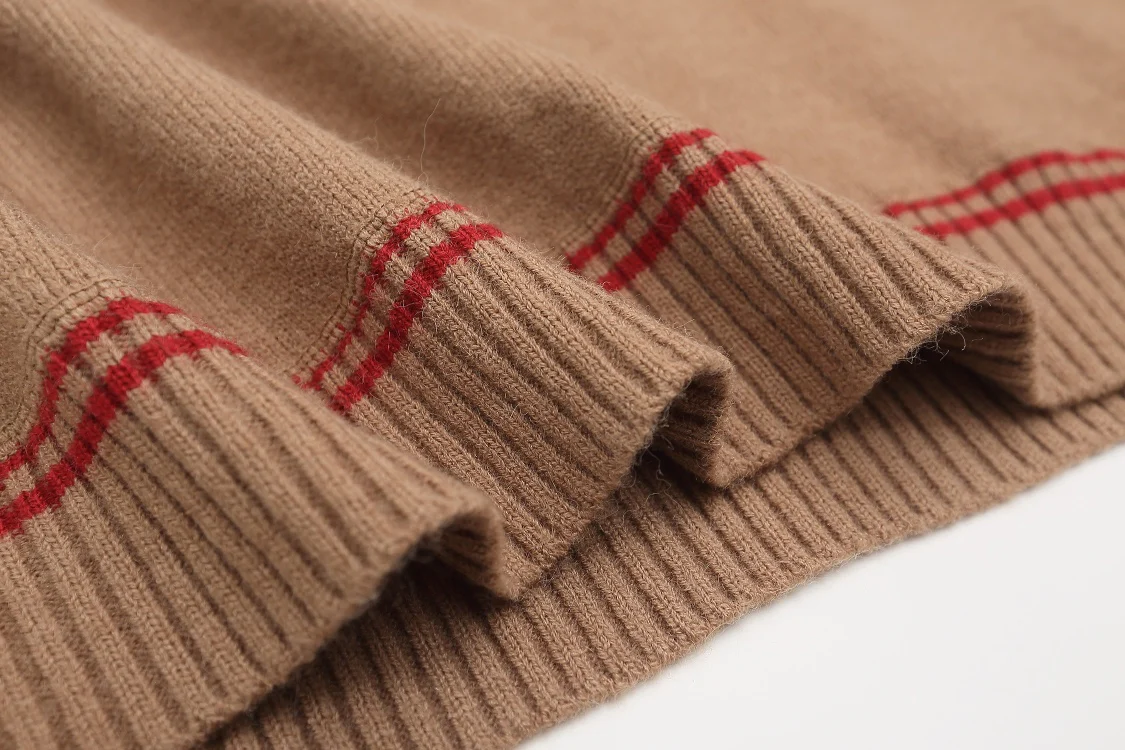 Jacquard Knitted Cashmere Sweater