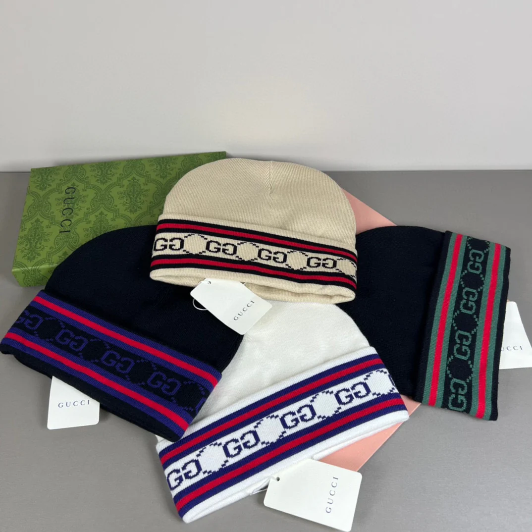 Jacquard Cashmere Knitted  Beanie