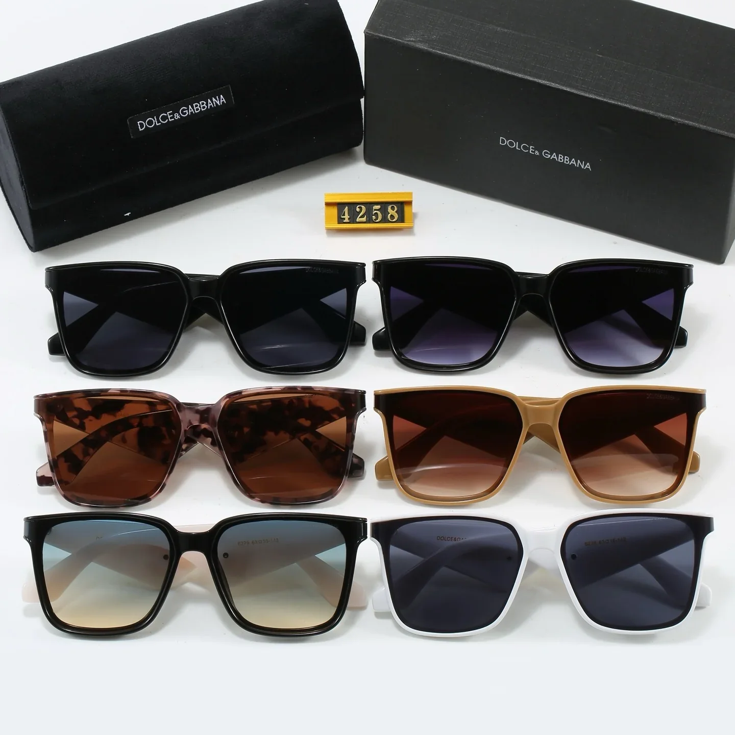 6 colors of fashionable and popular triangle-leg sunglasses  4258