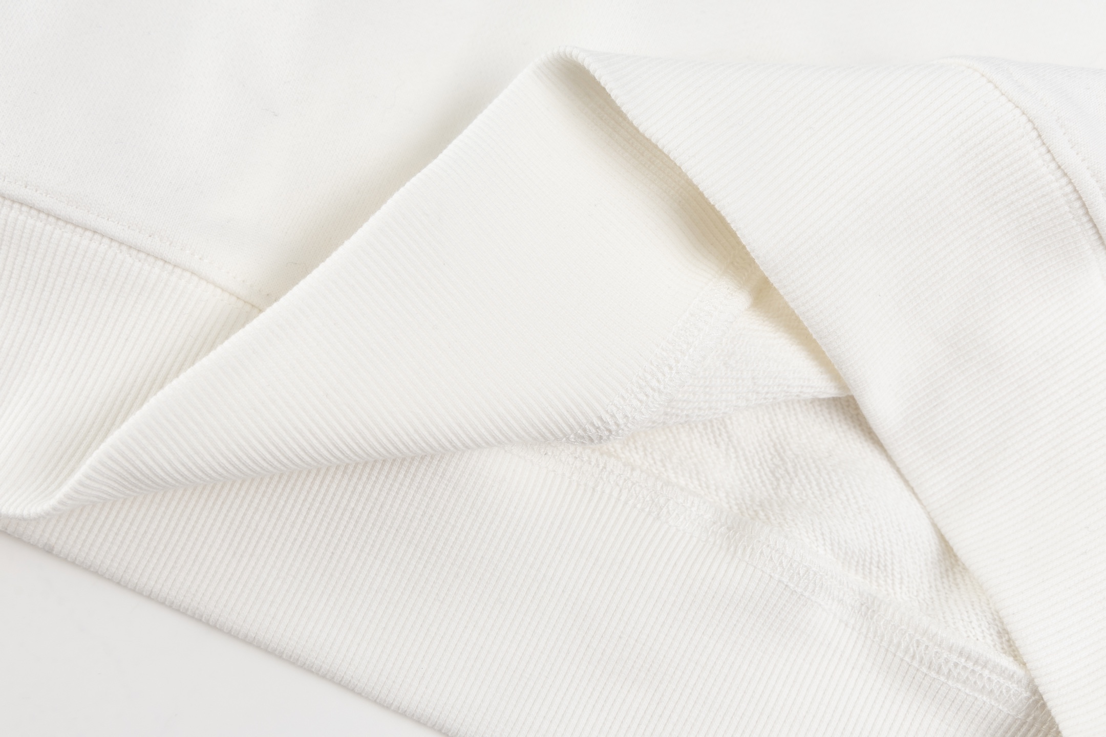 Leather Label Embroidered Crew Neck Sweatshirt