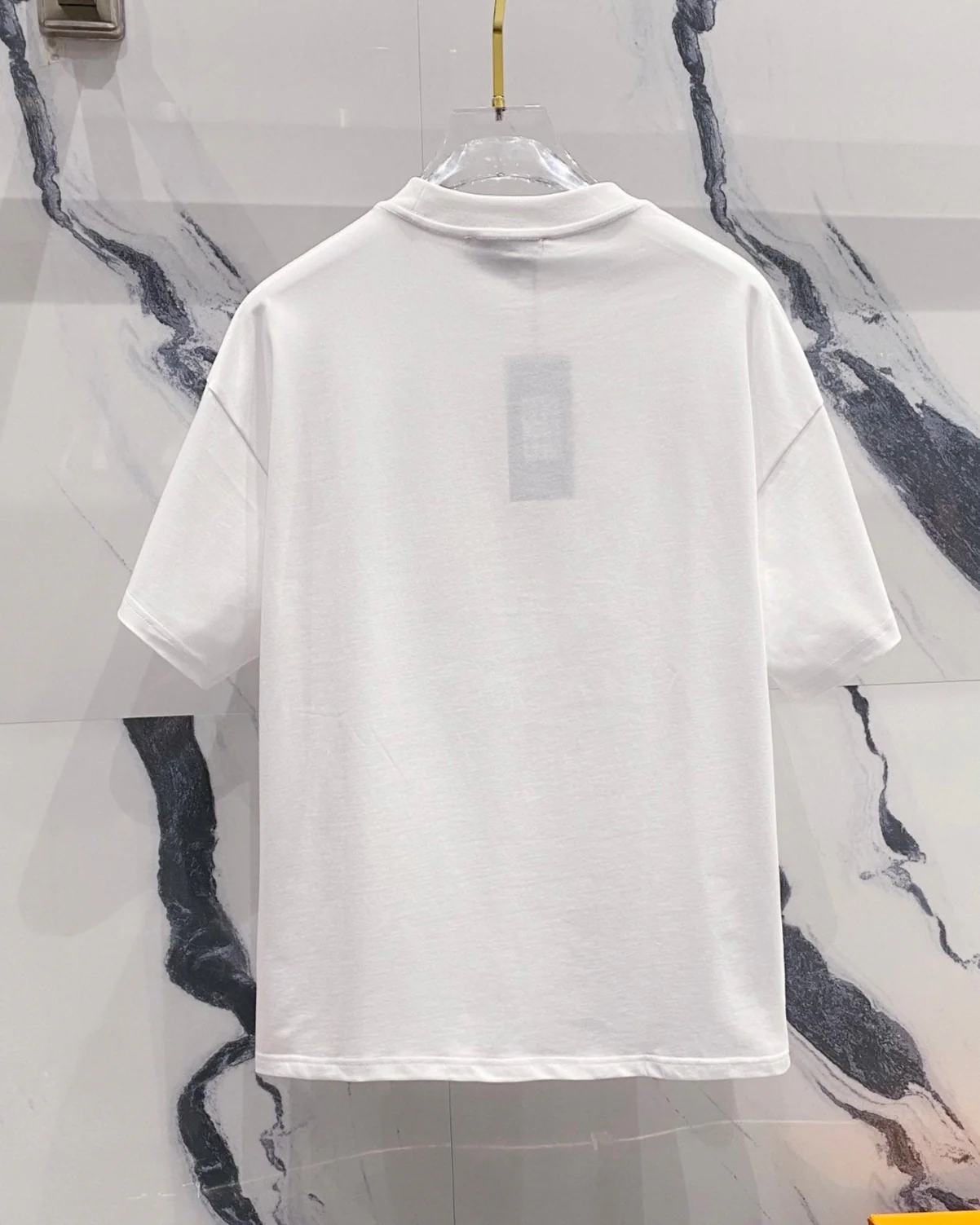 3D cotton crew neck T-shirt