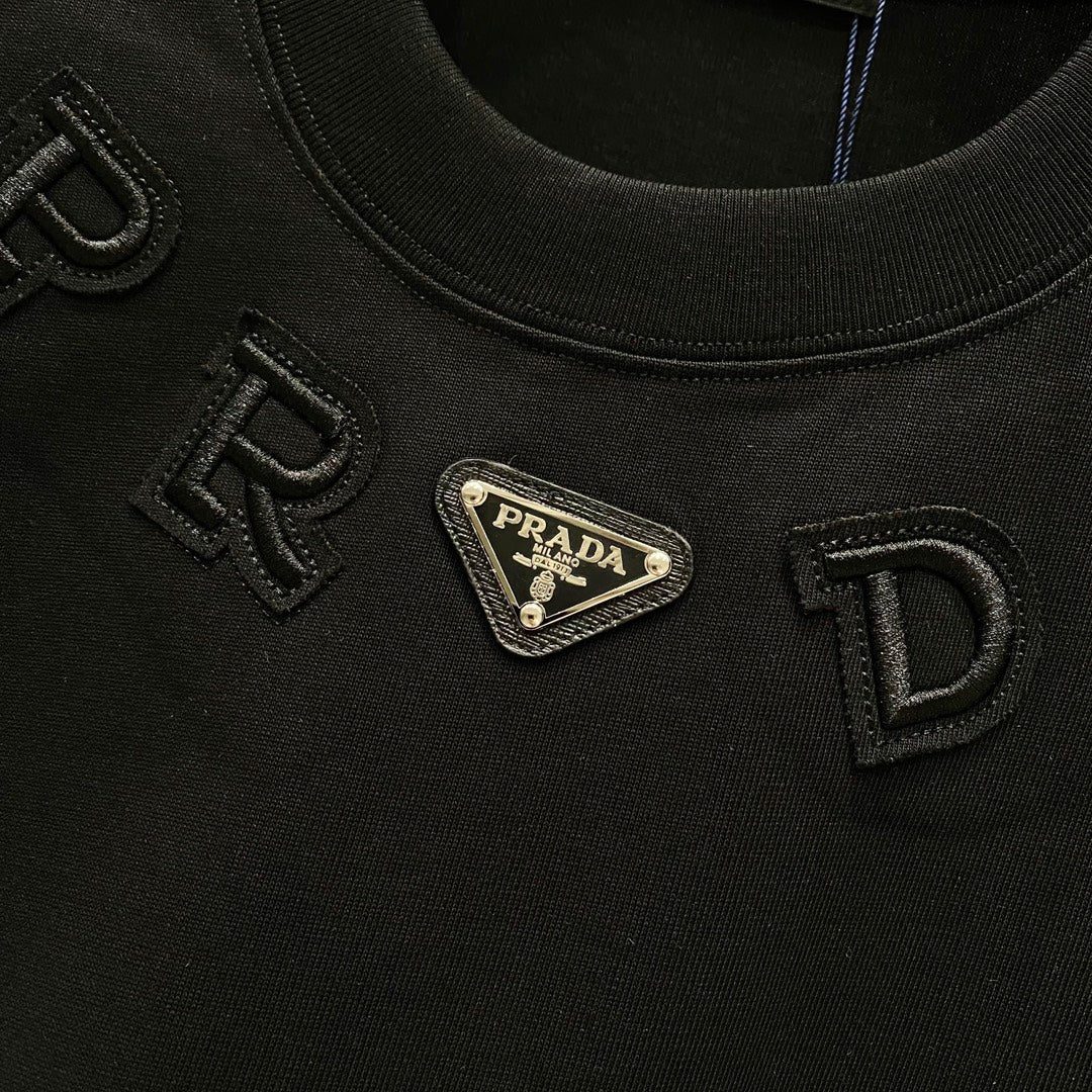 Fashion patch cotton T-shirt