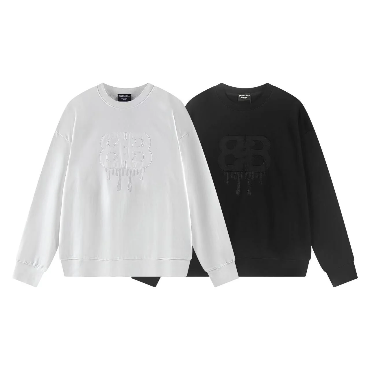 Crew neck patch sweatshirt