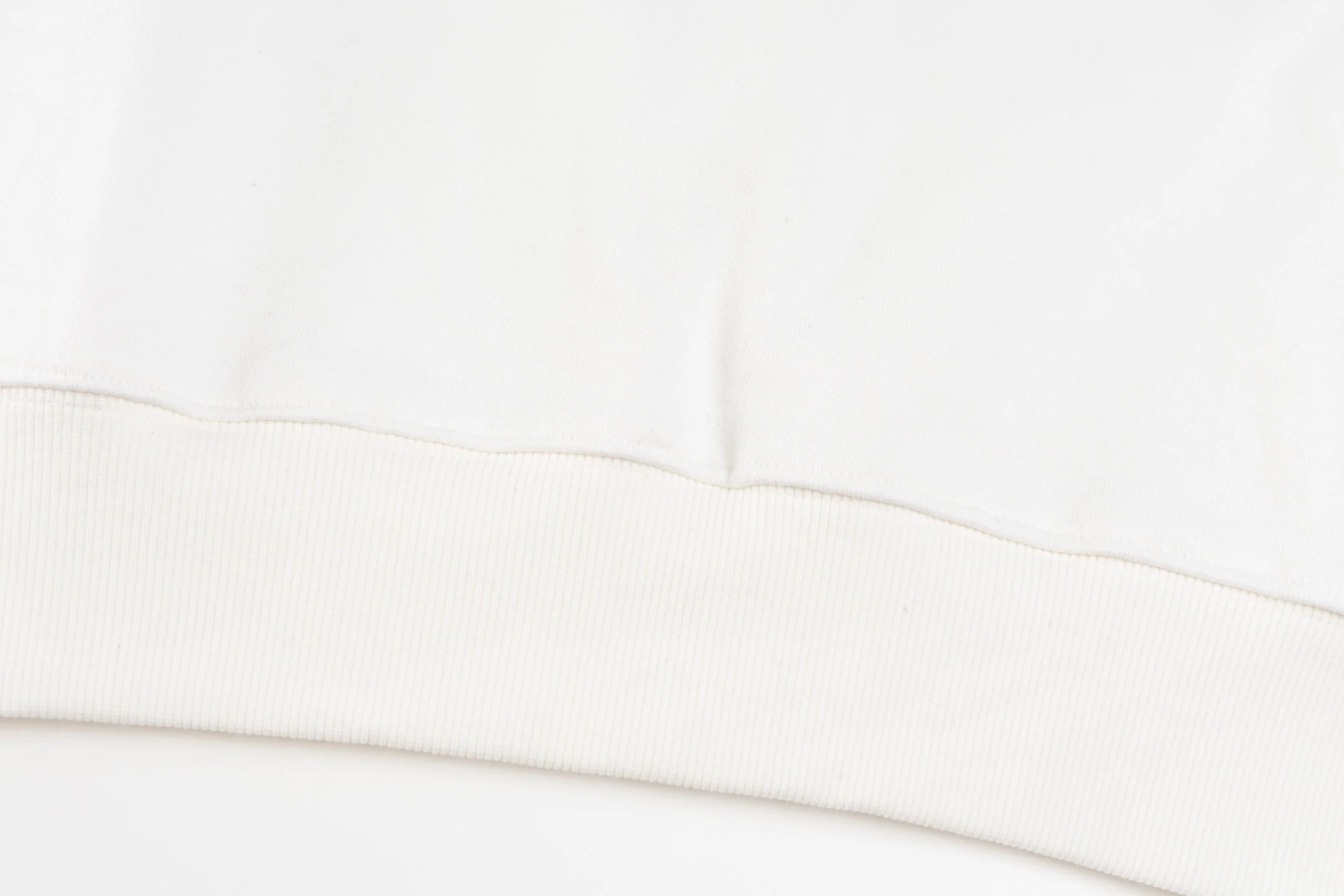 Crew-neck sweatshirt with front and back embroidery