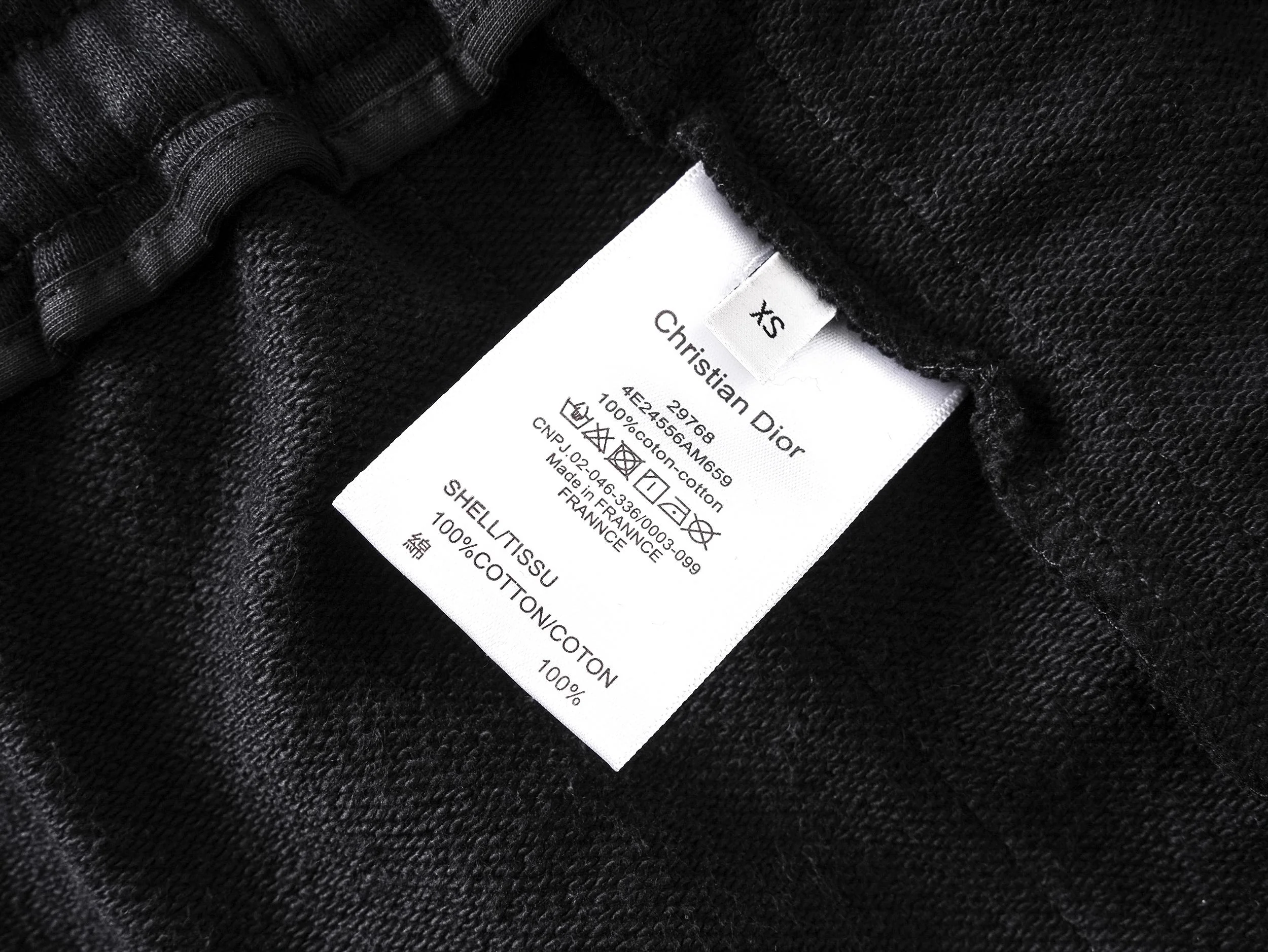 Embroidery drawstring casual trousers