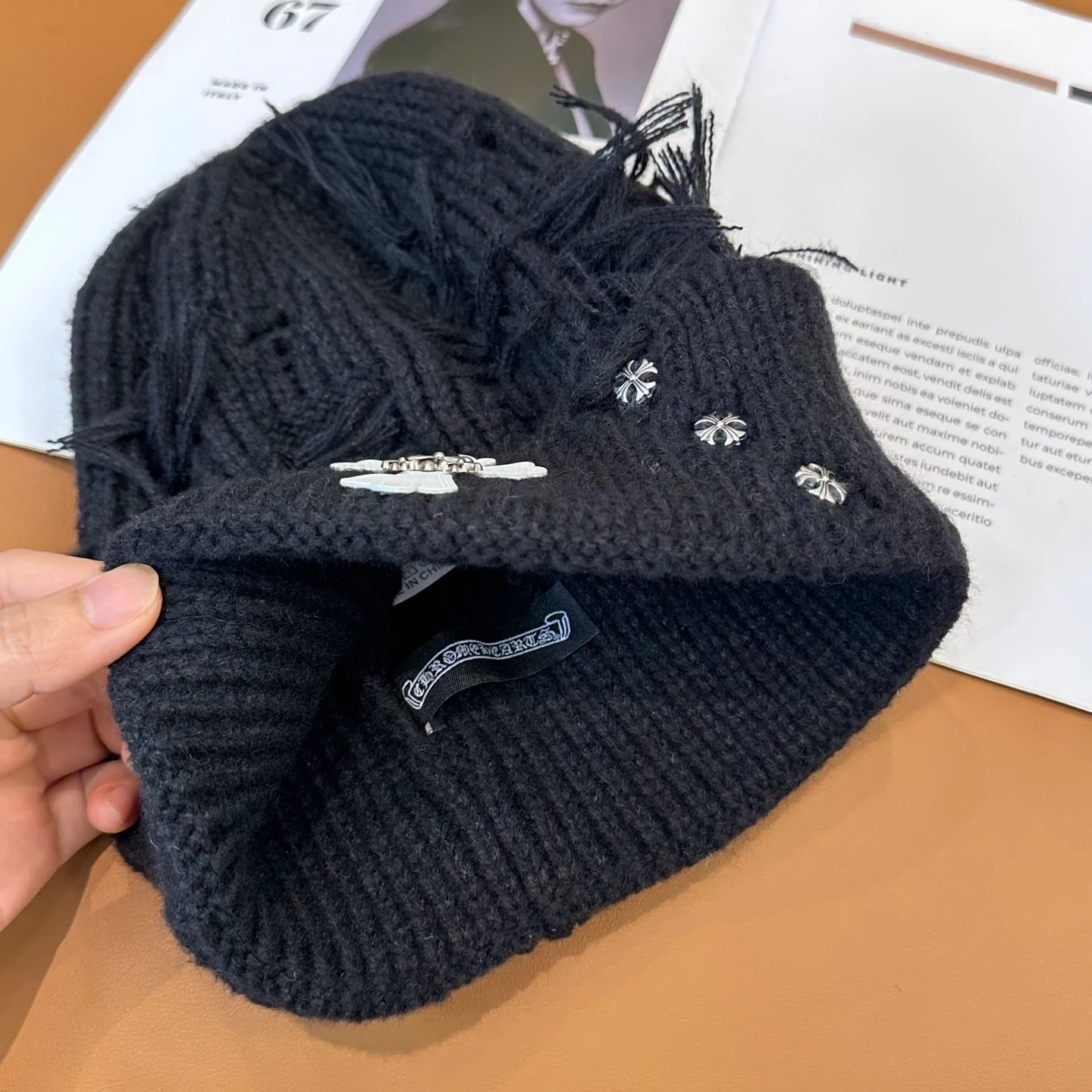 Metal Monogram Cashmere Beanie