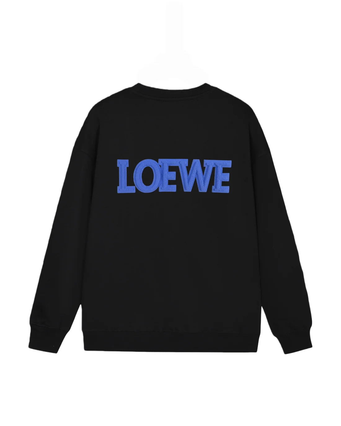 Pleated foam lettering sweatshirt