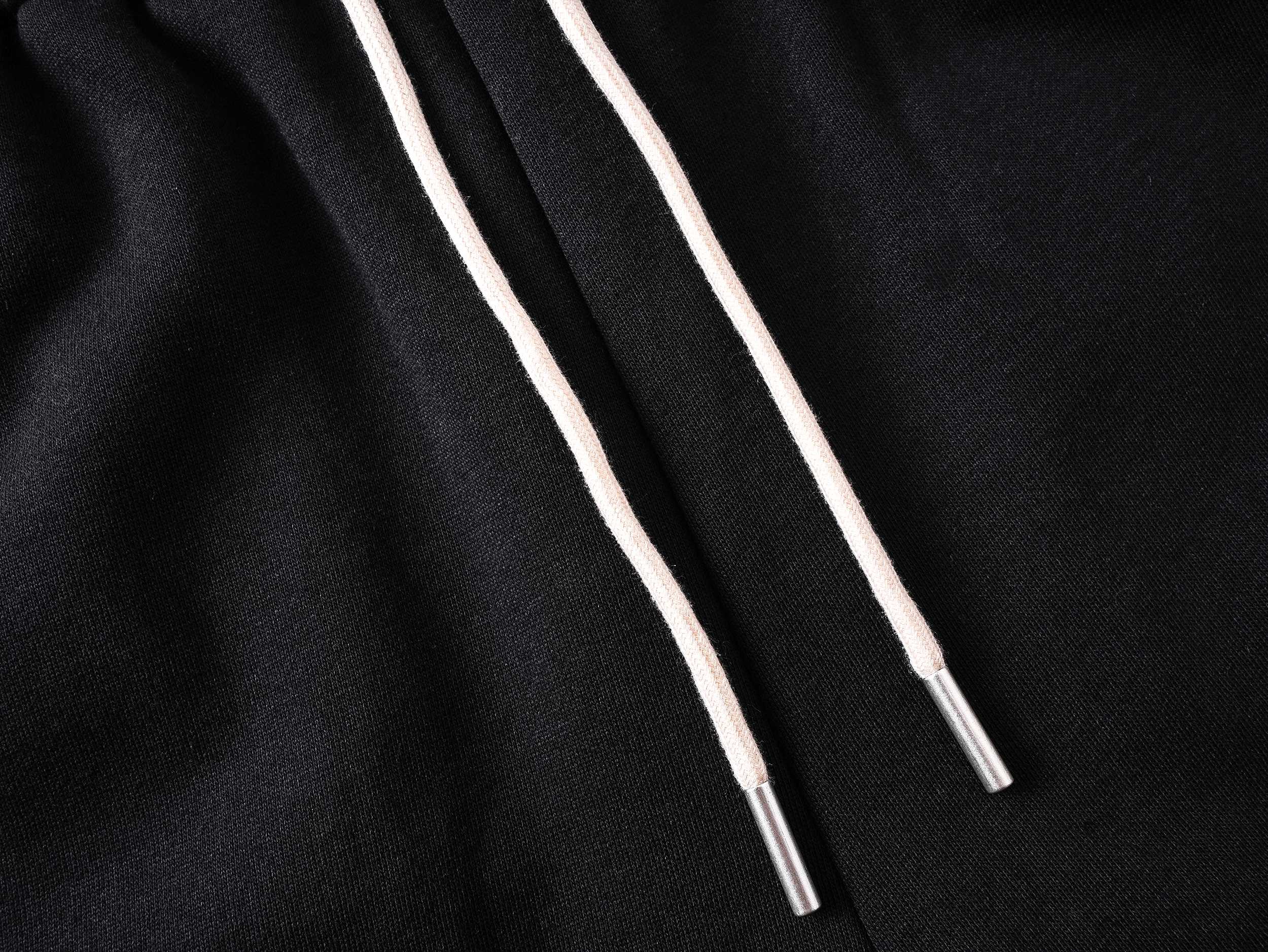 Embroidery drawstring casual trousers