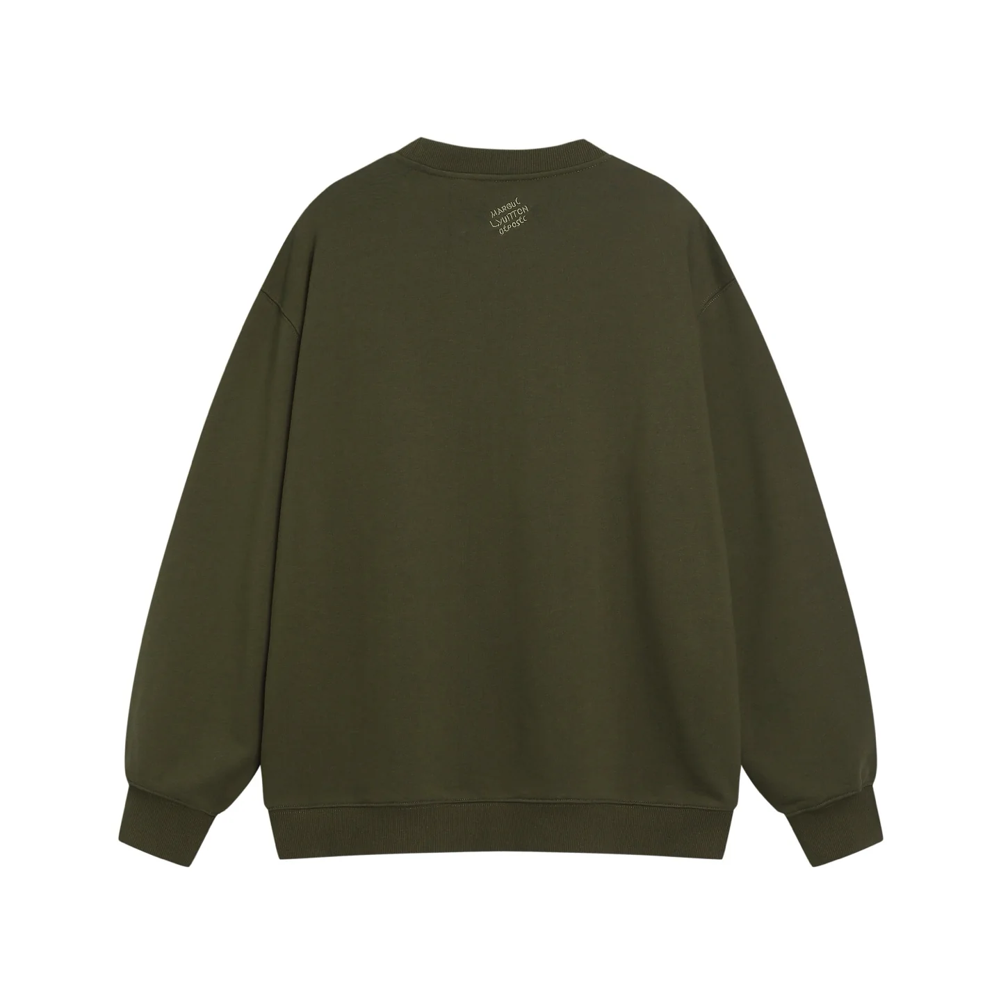 Nail embroidered cotton sweatshirt