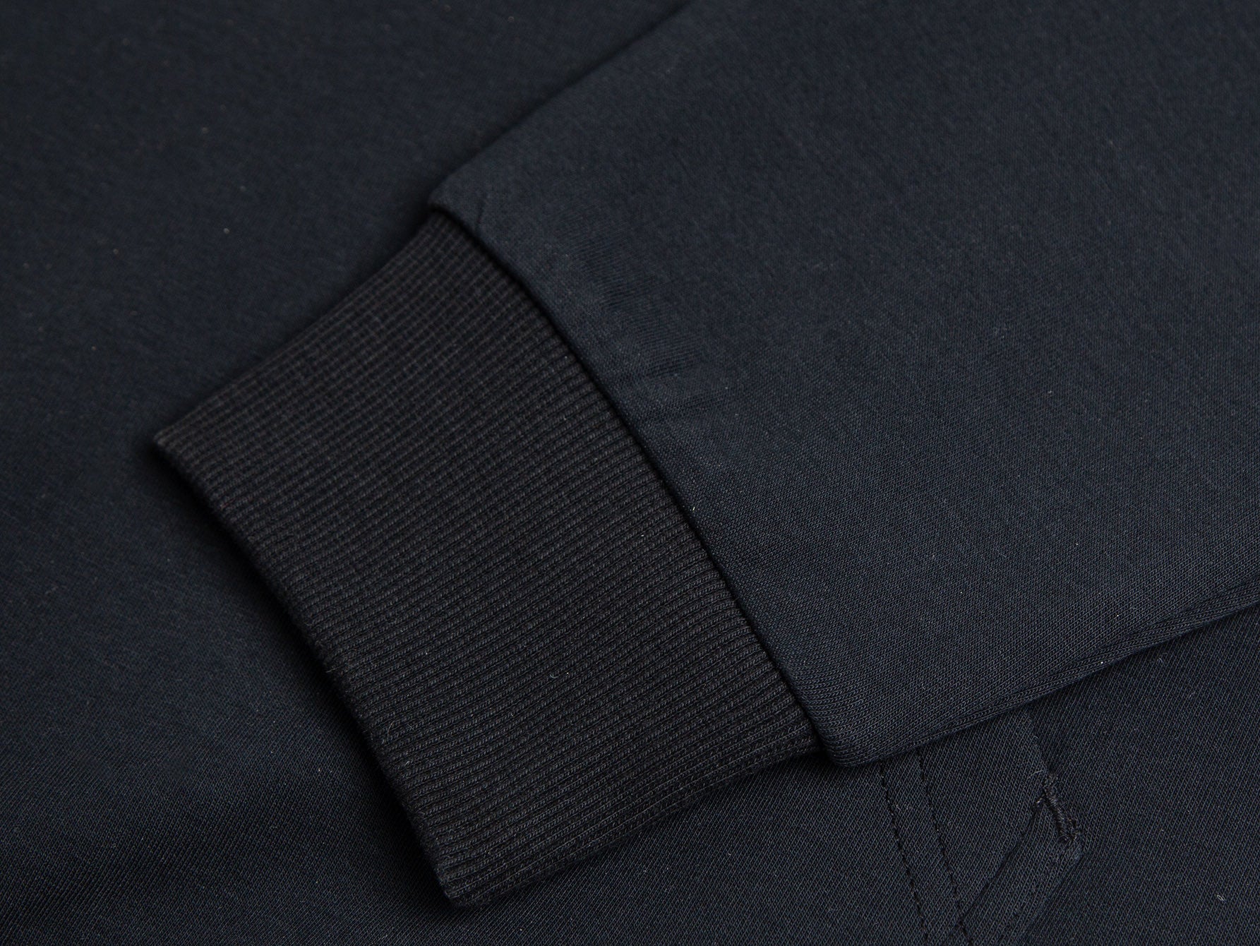 Embroidered half-zip sweatshirt