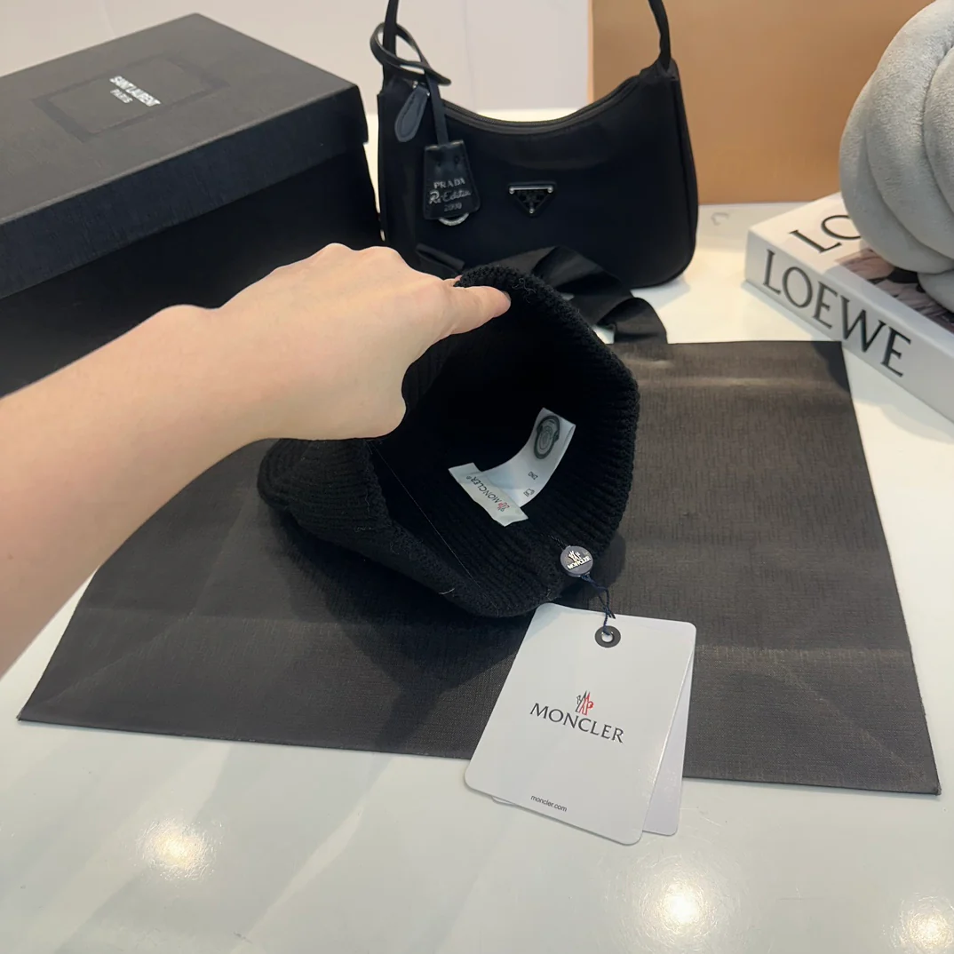 Embroidery Cashmere Knitted  Beanie