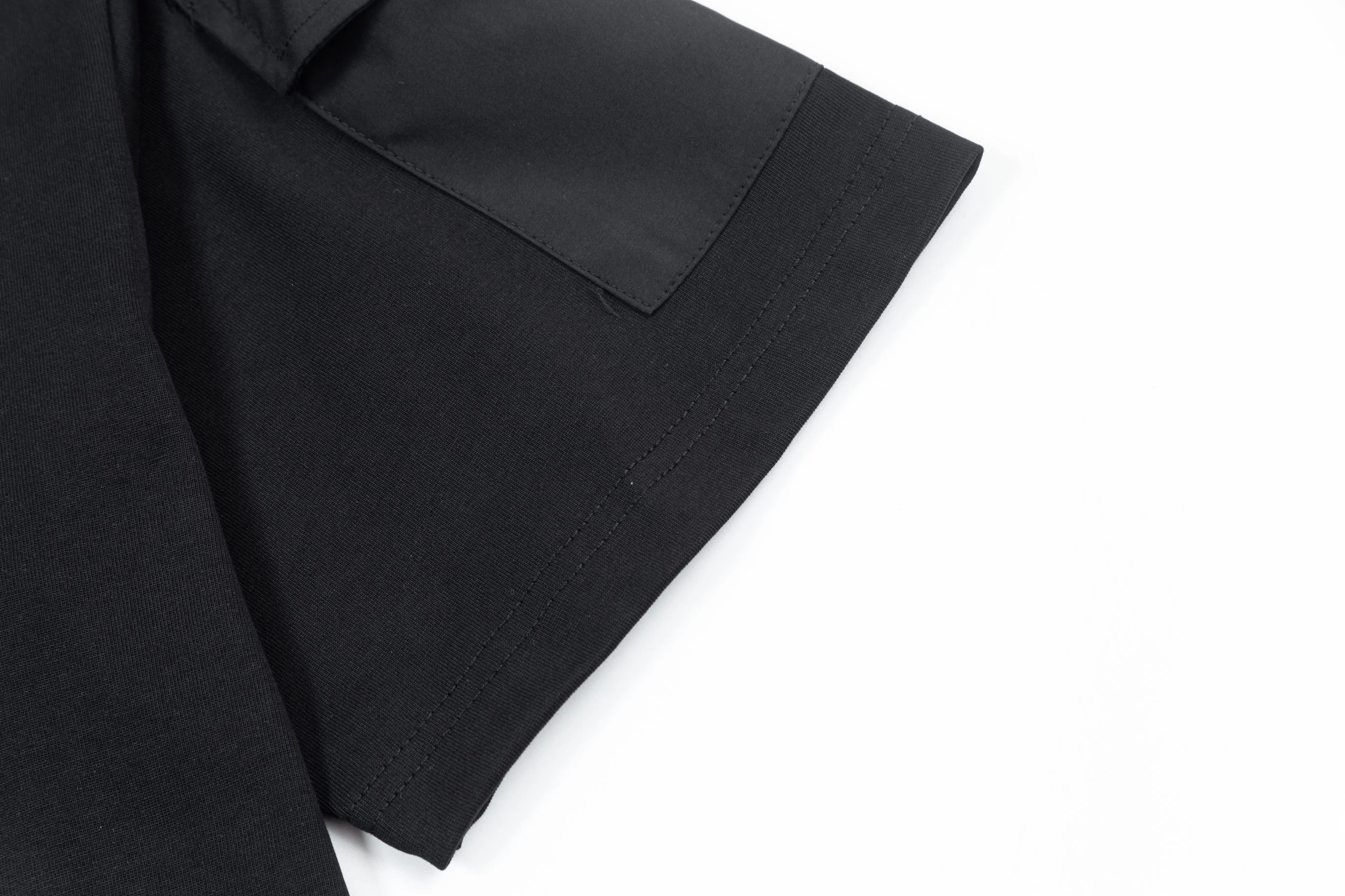 Embroidered crew neck cotton T-shirt