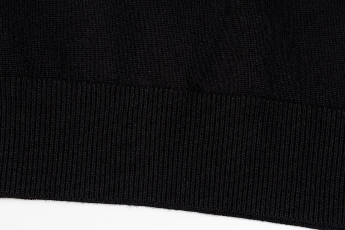 Patchwork Sleeve Full Print Sweater