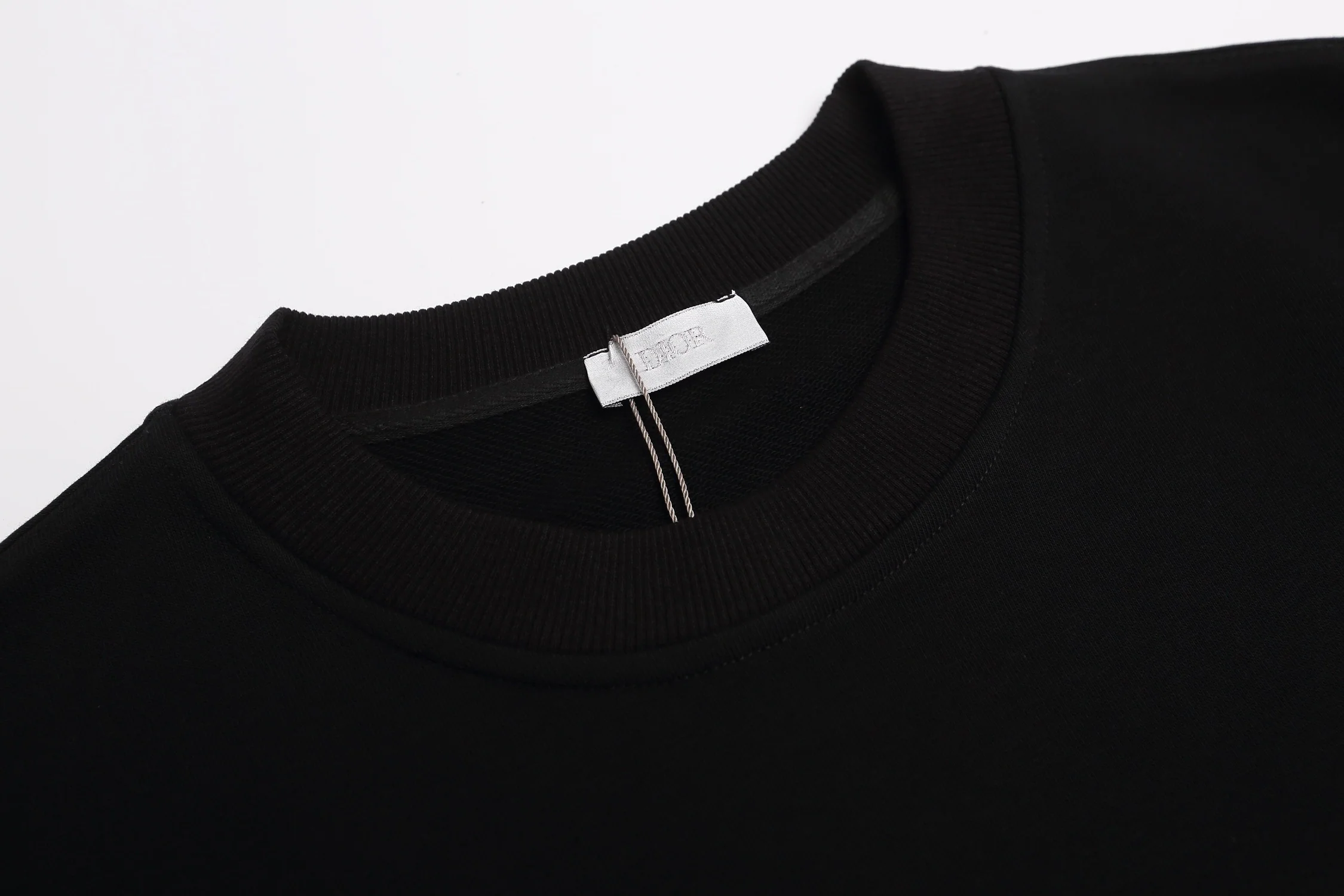 Embroidered printed cotton sweatshirt