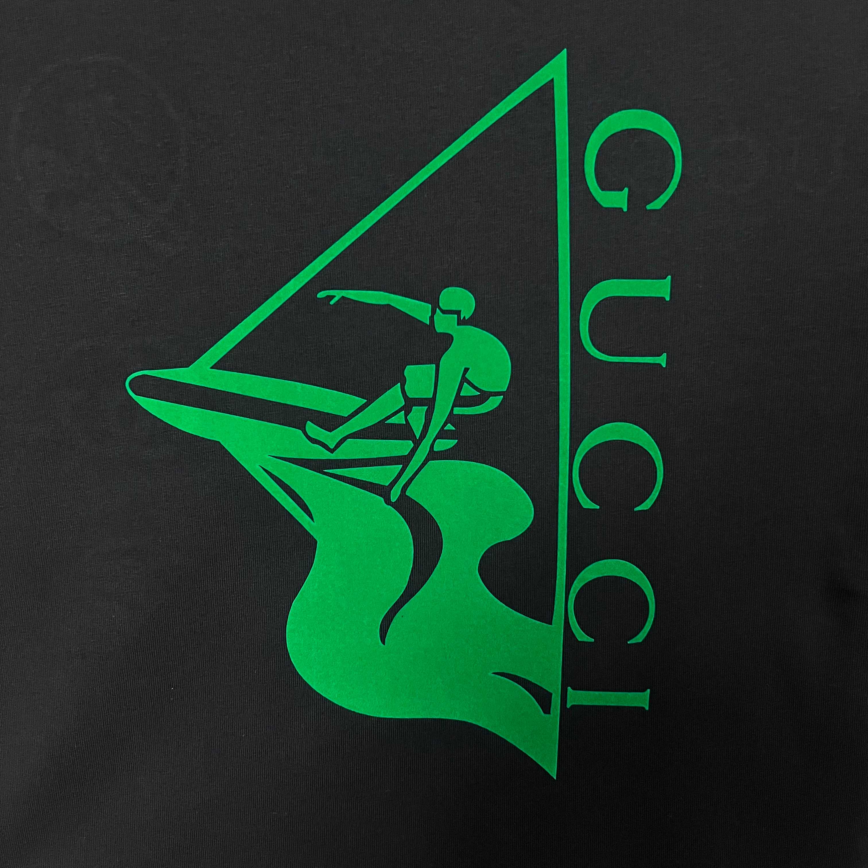 Suede ski offset sweatshirt