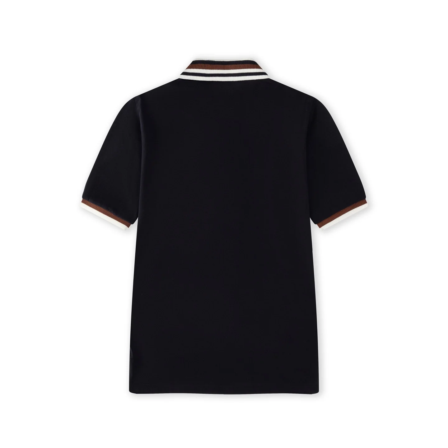 Lapel cotton polo shirt