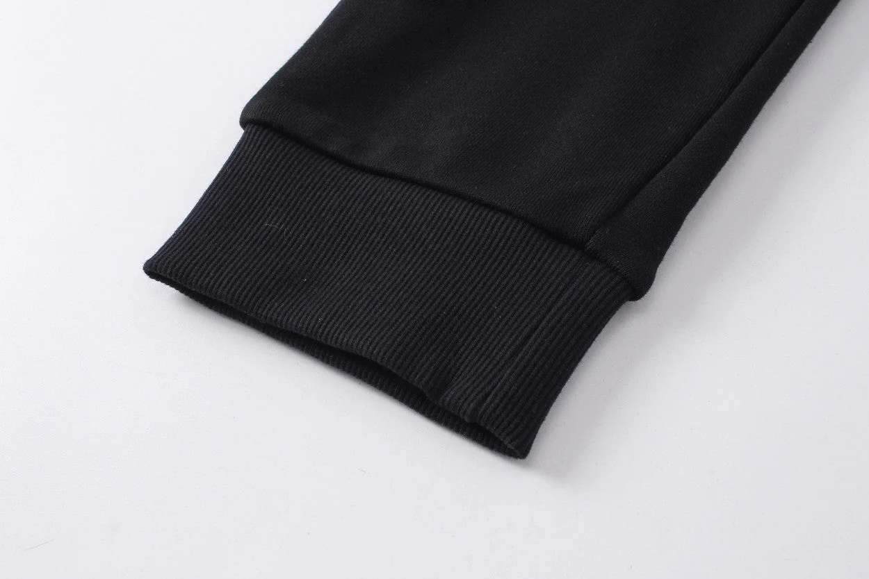 Embroidery drawstring casual trousers