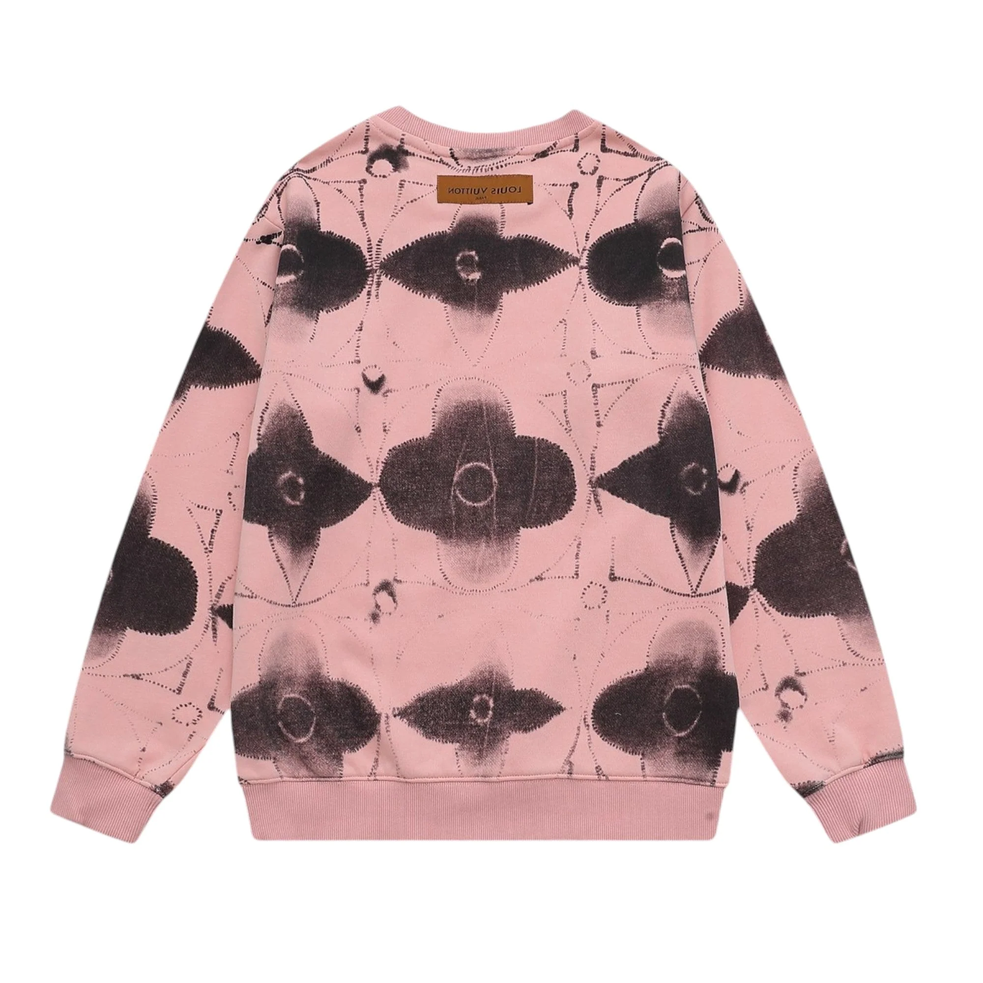 Printed crew neck cotton sweatshirt