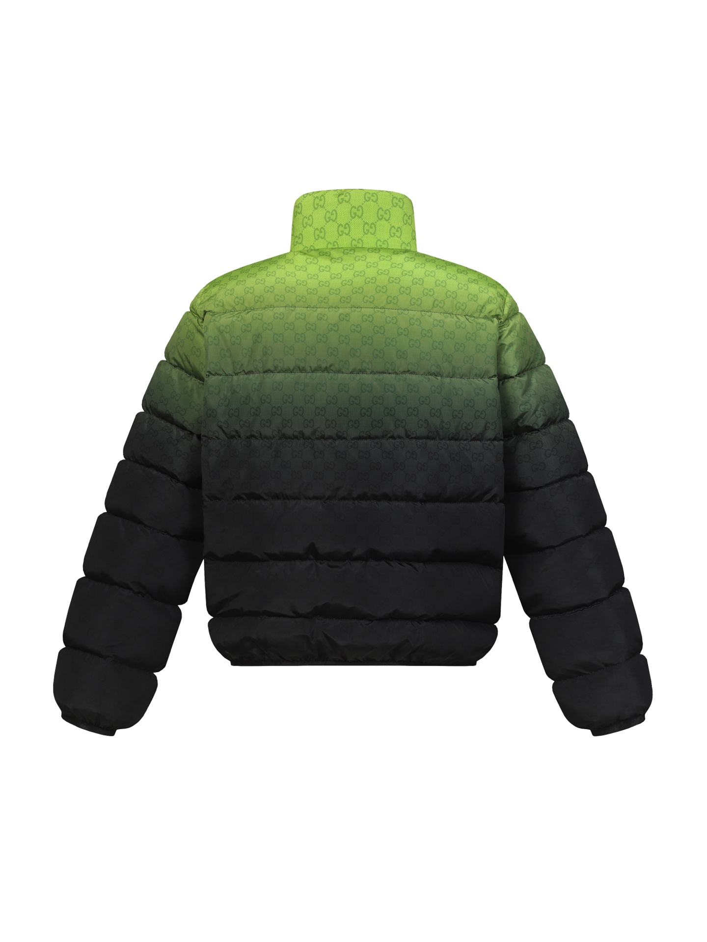 Printed plain weave poplin down jacket