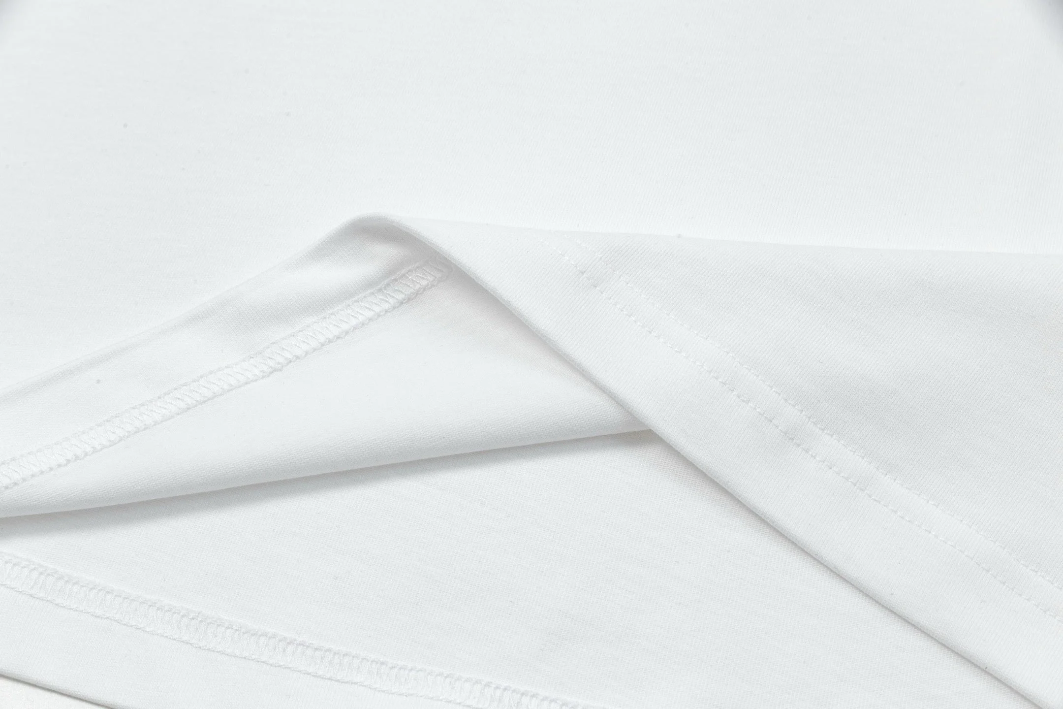 Leather embroidered print T-shirt