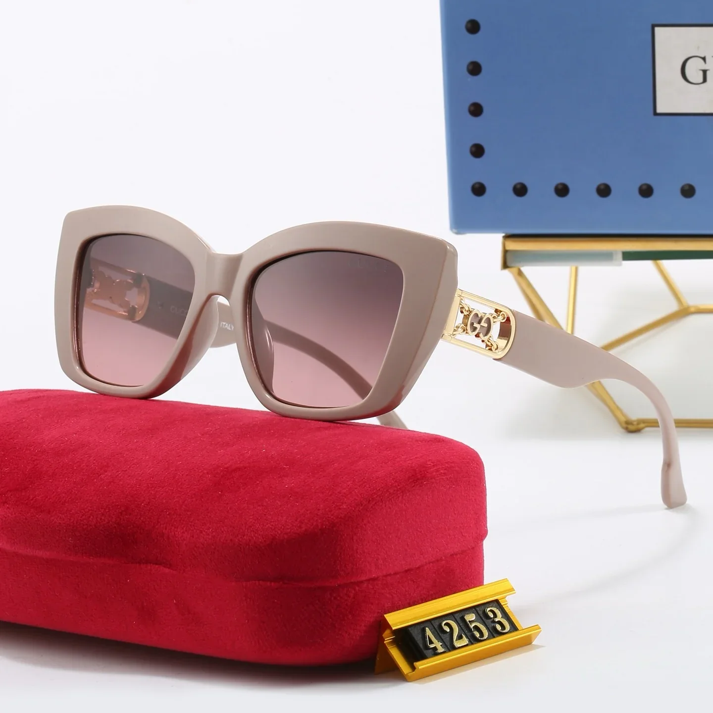 5 colors of new and popular sunglasses  4253