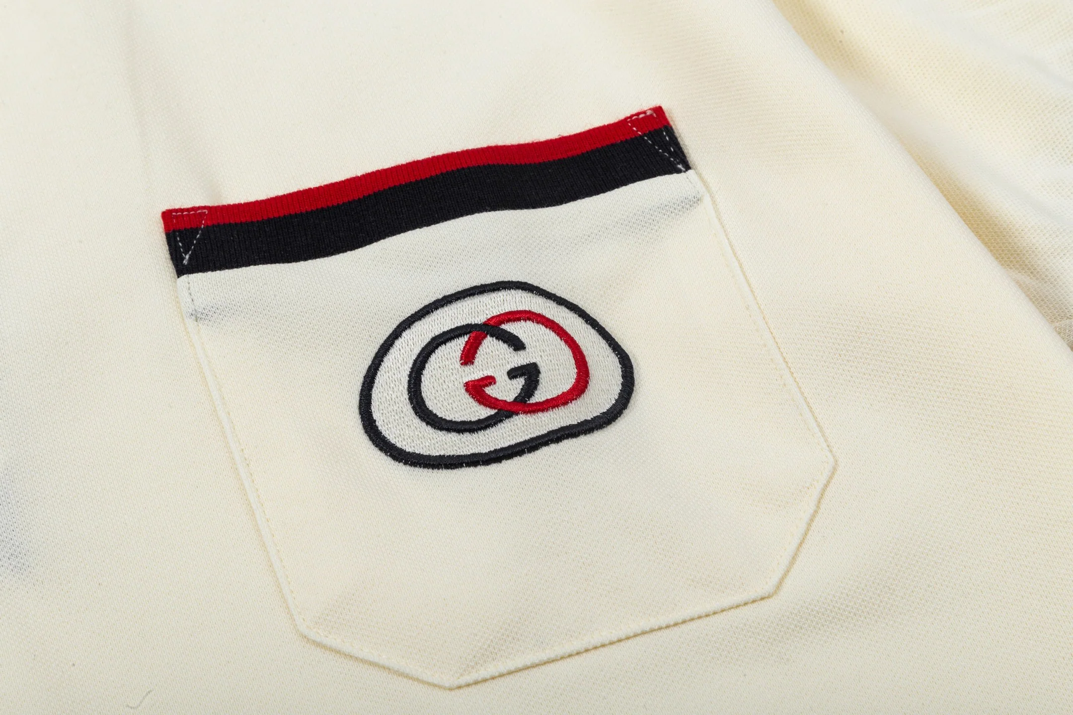 Lapel cotton polo shirt