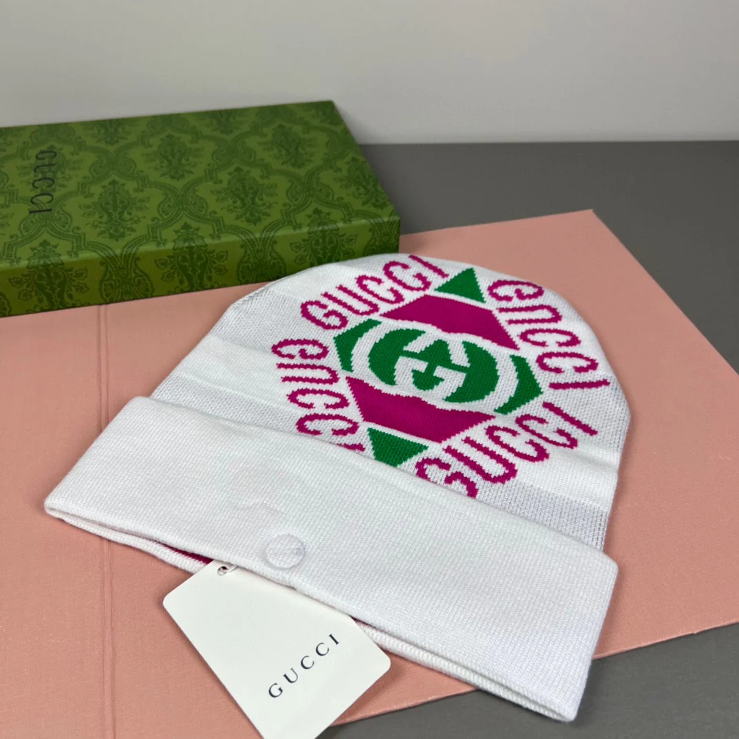 Jacquard Cashmere Knitted  Beanie