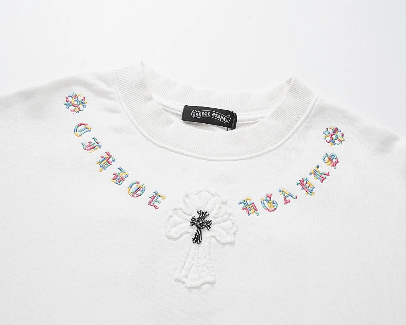 Embroidered Patch Sweatshirt