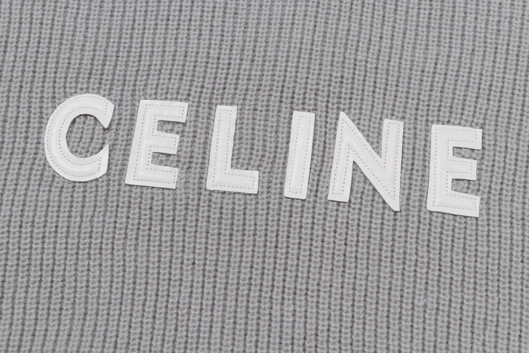 Patch cashmere sweatshirt