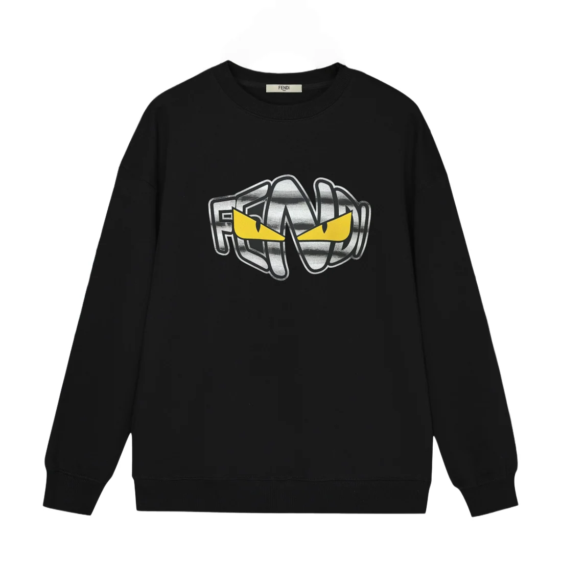 Laser Gradient Letters Sweatshirt