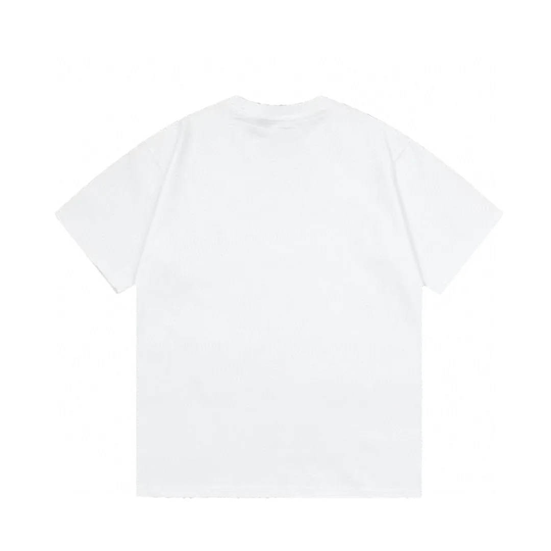 Crew neck printed cotton T-shirt
