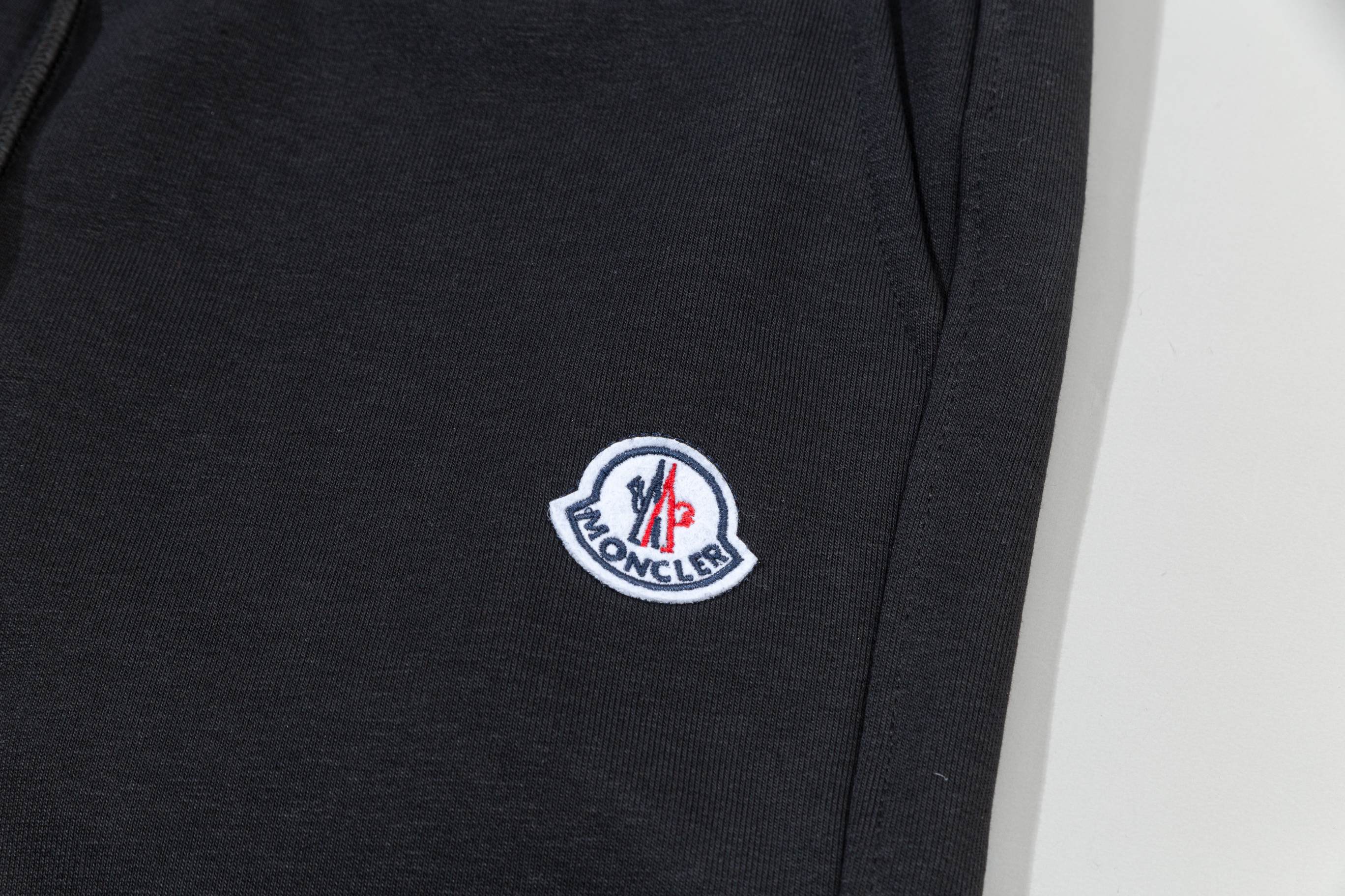 Embroidered drawstring casual trousers