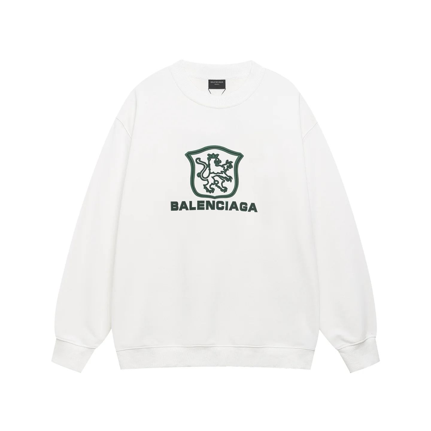 Silicone embossed cotton sweatshirt